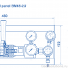 Газовая рампа Spectron серия BM65- 2U_чертеж