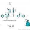 Газовая рампа GCE DRUVA серия BMD 322-39_схема
