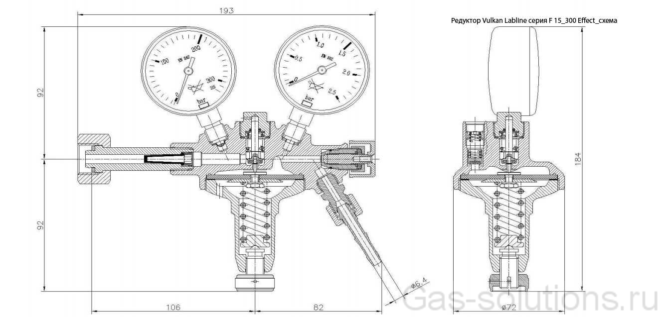 Редуктор Vulkan Labline серия F 15_300 Effect_схема
