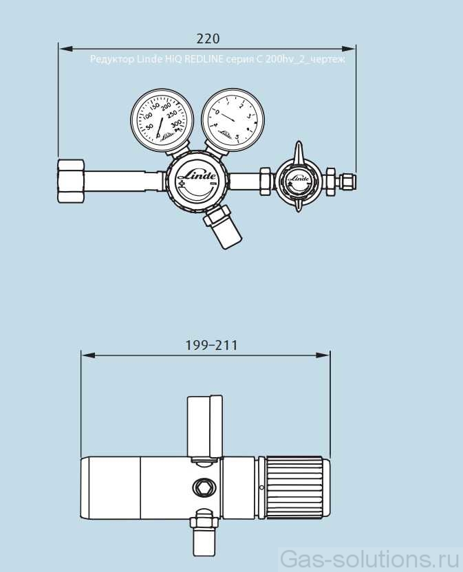 Редуктор Linde HiQ REDLINE серия С 200hv_2_чертеж