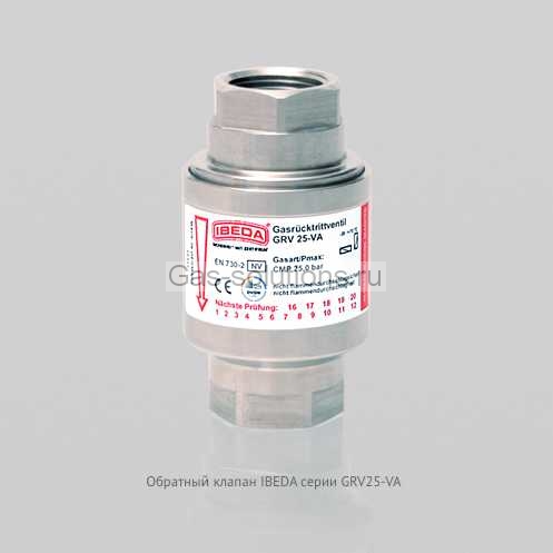 Обратный клапан IBEDA серии GRV25-VA