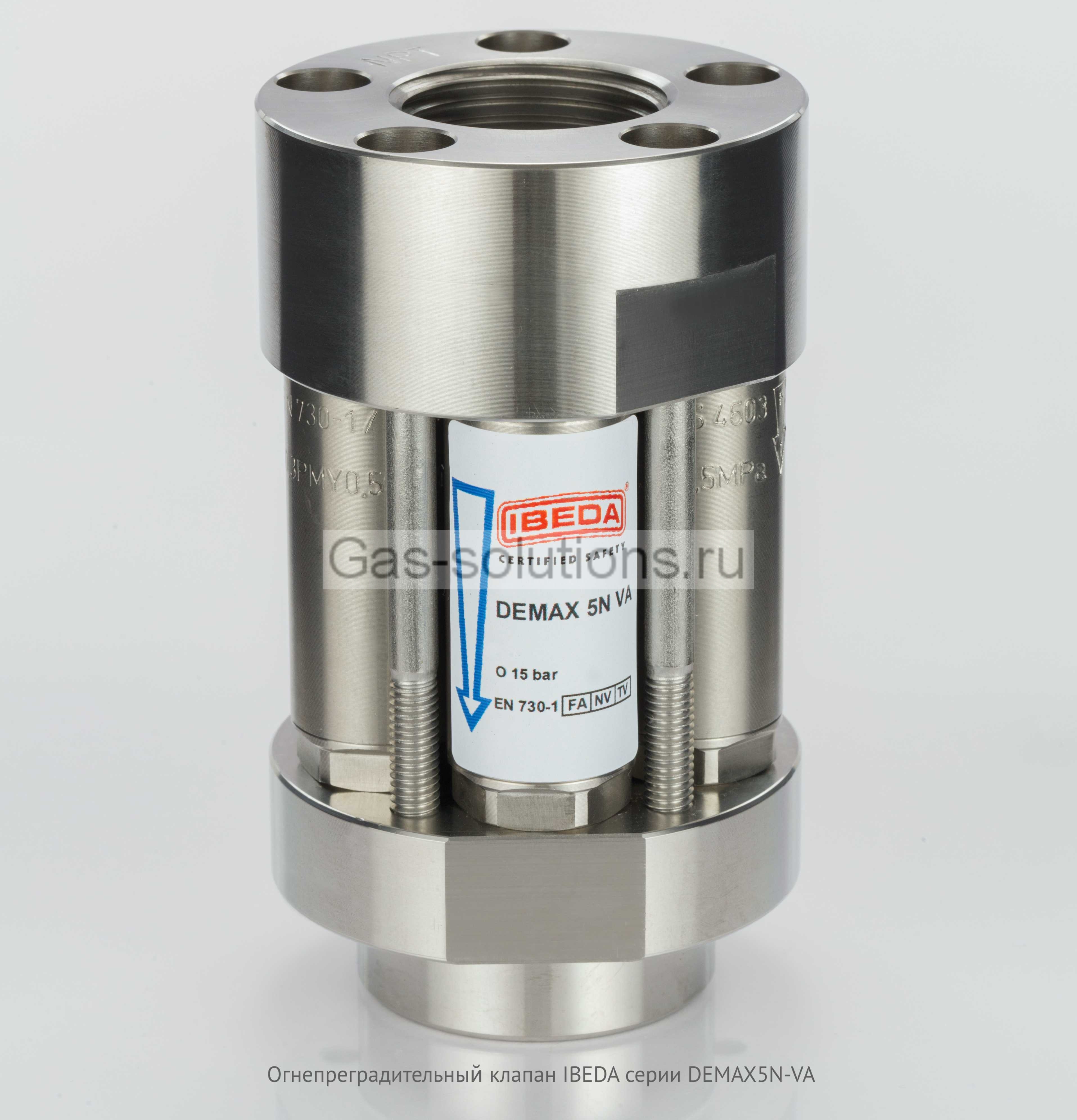 Огнепреградительный клапан IBEDA серии DEMAX5N-VA