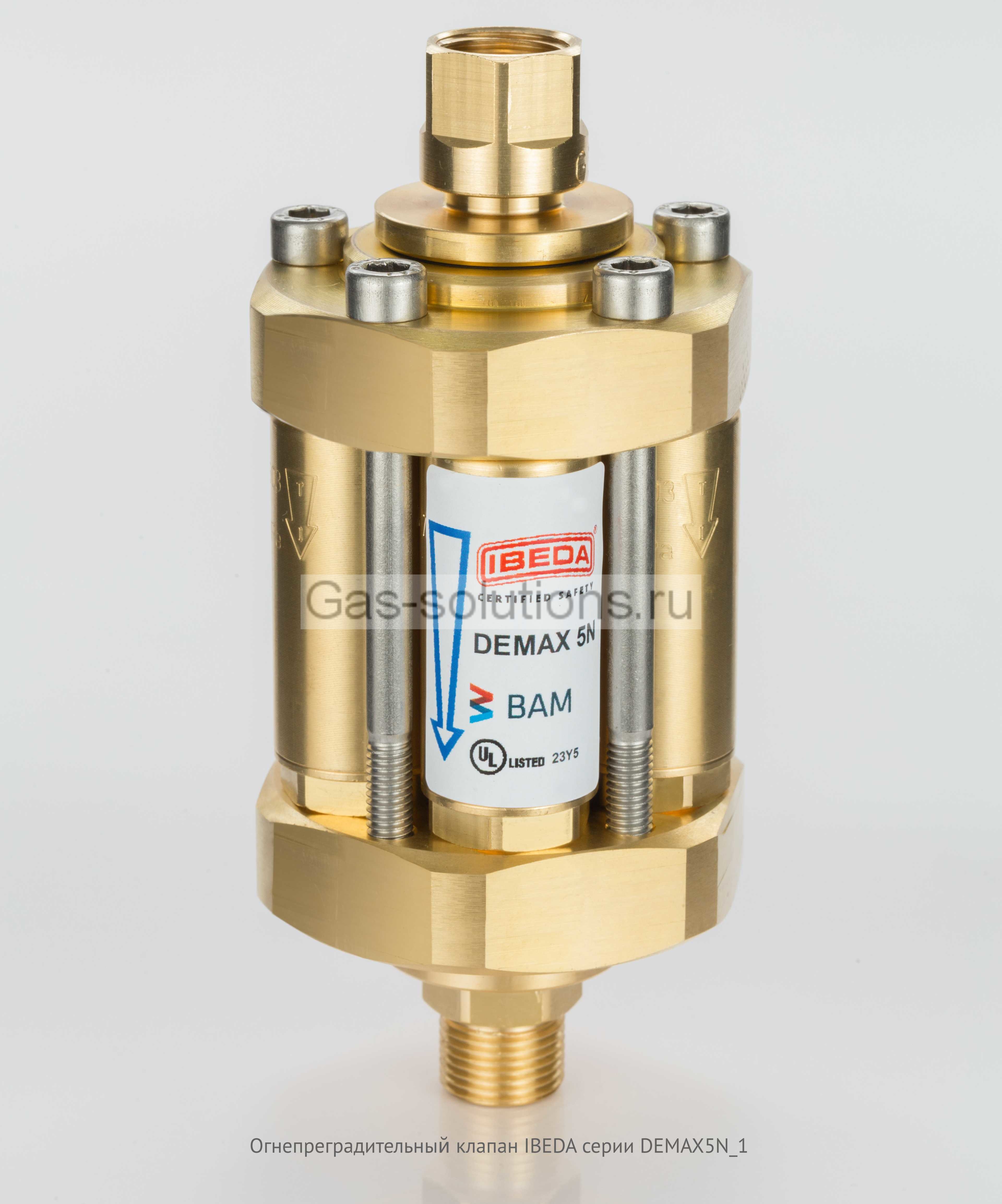 Огнепреградительный клапан IBEDA серии DEMAX5N_1