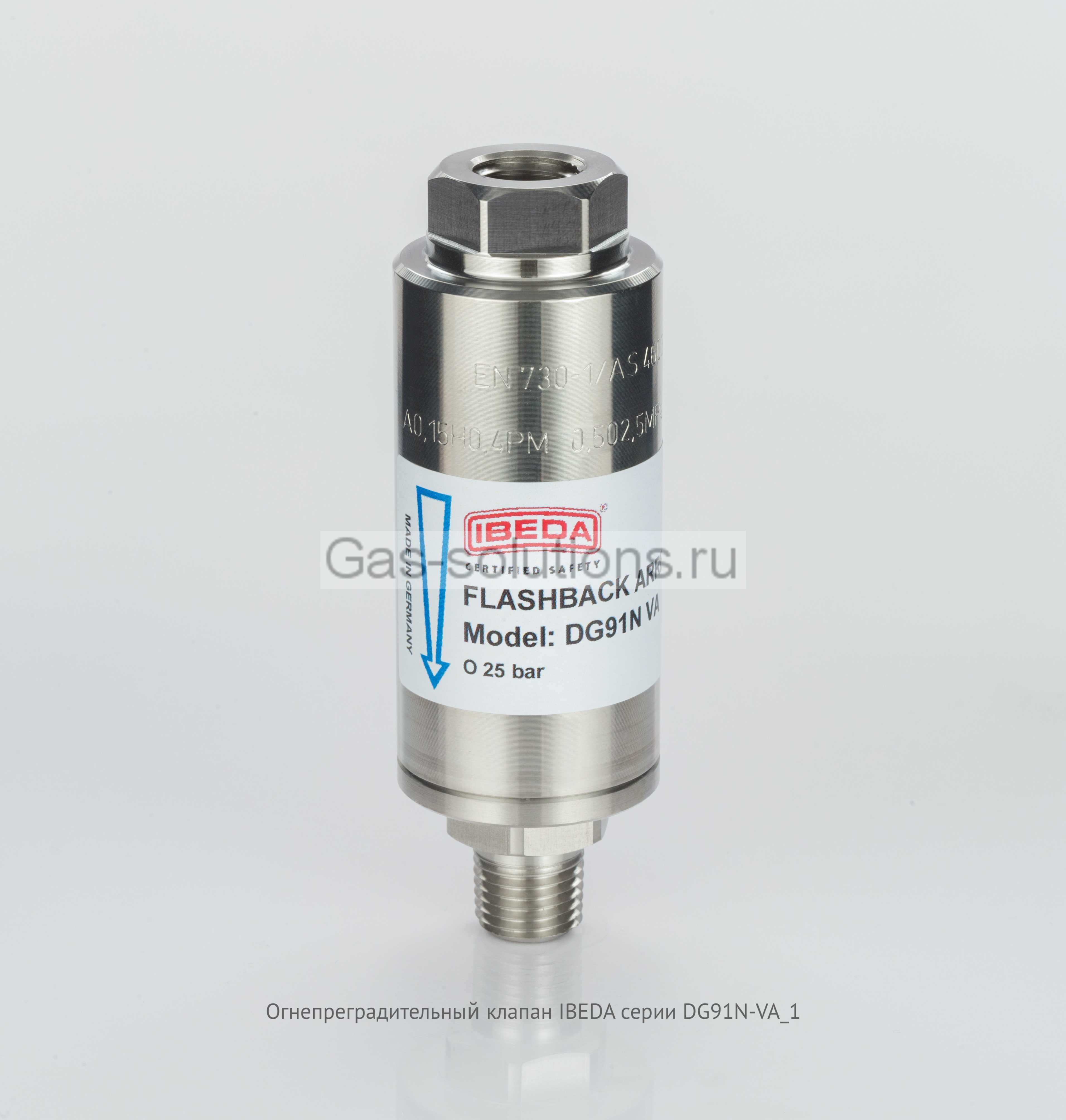 Огнепреградительный клапан IBEDA серии DG91N-VA_1