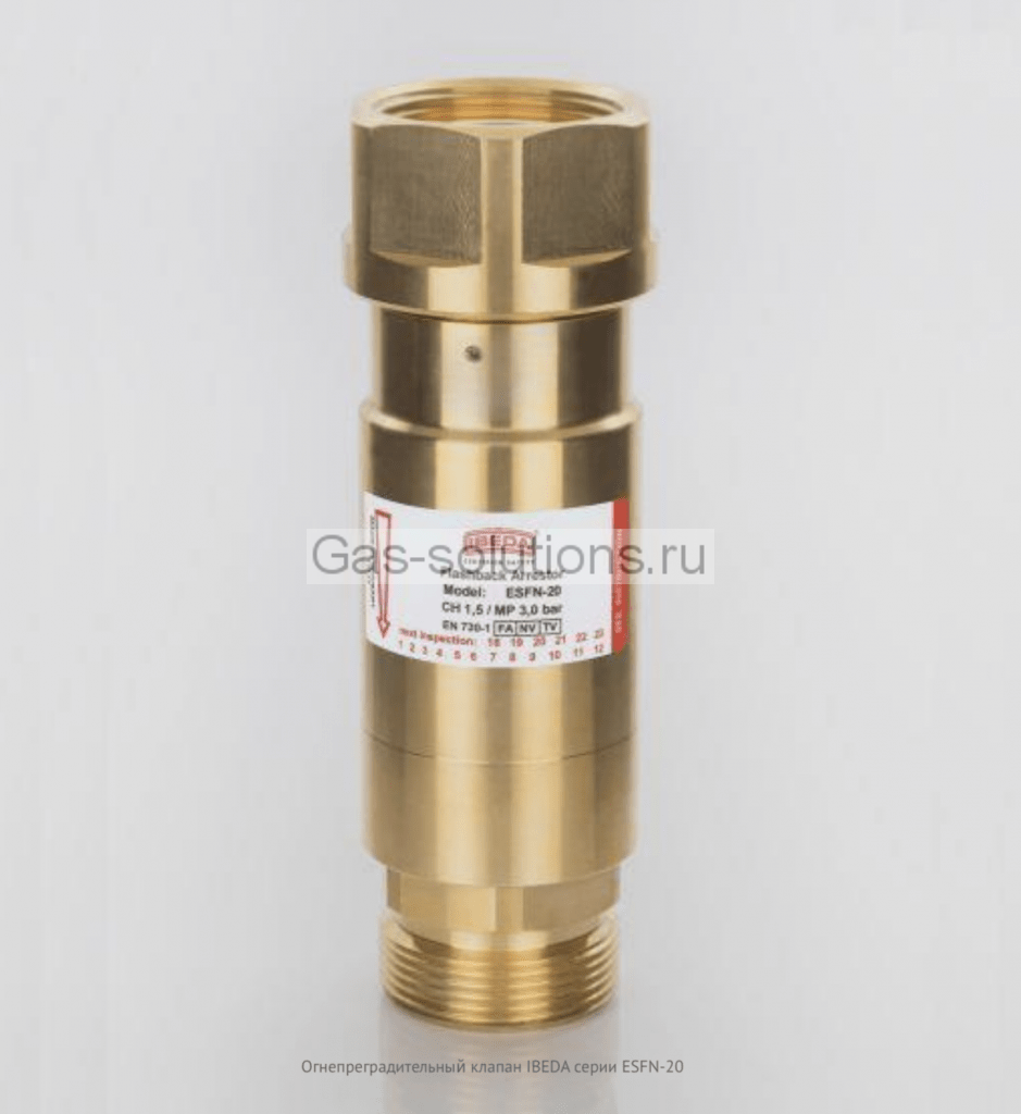 Огнепреградительный клапан IBEDA серии ESFN-20