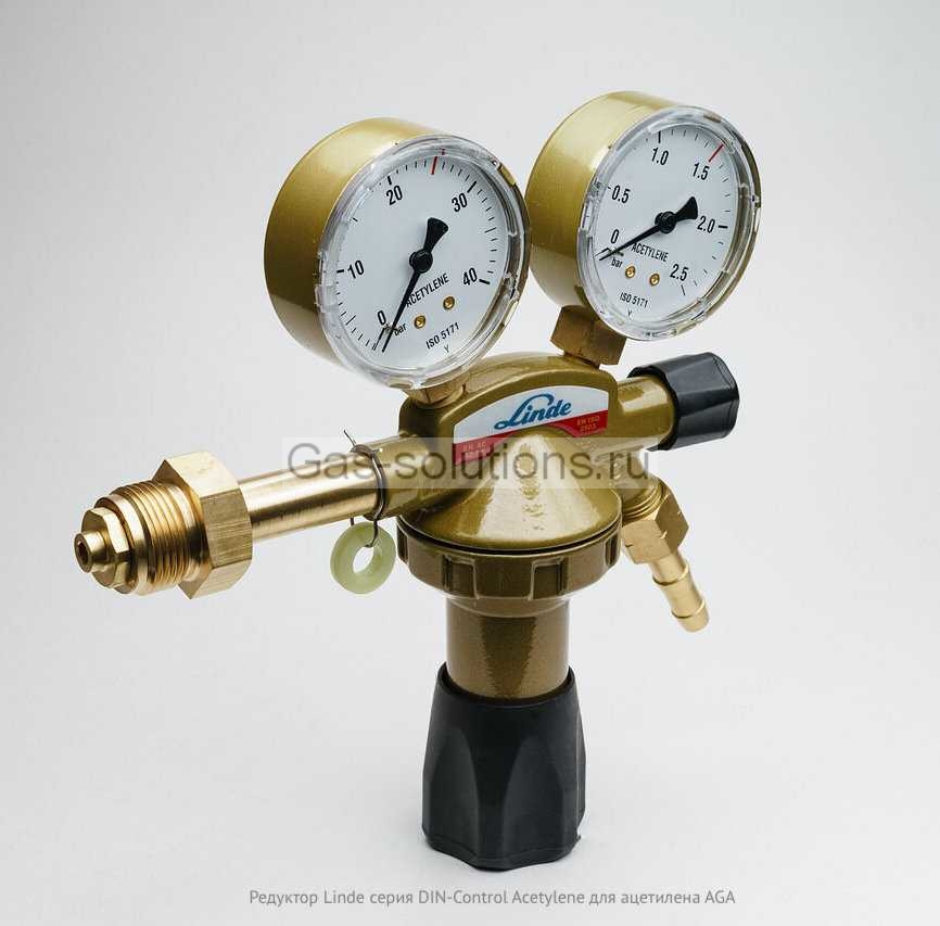 Редуктор Linde серия DIN-Control Acetylene для ацетилена AGA