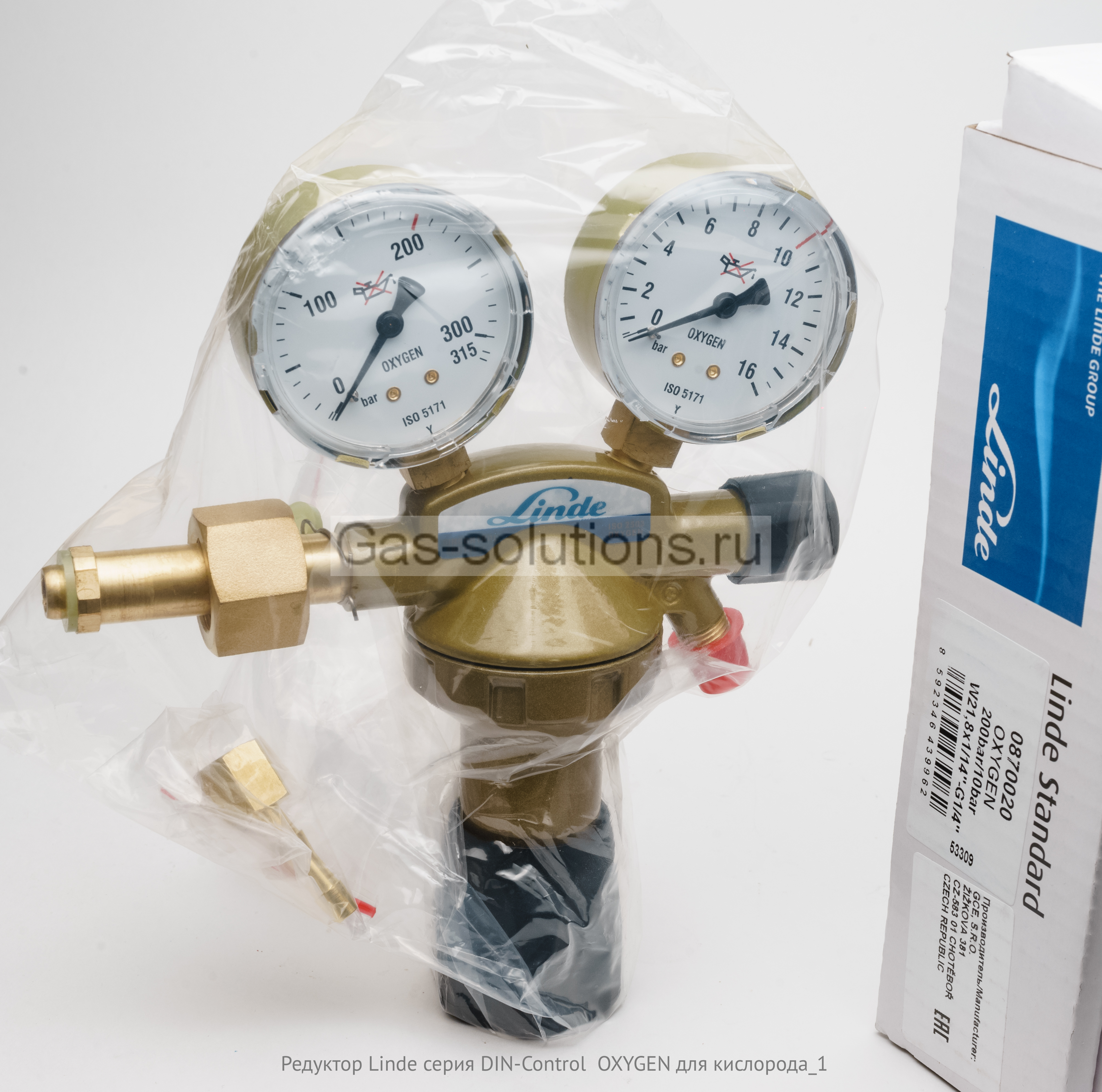 Редуктор Linde серия DIN-Control OXYGEN для кислорода_1