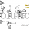 Редуктор Cavagna серии 6000D_Propane_чертеж