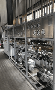 Блок автоматического управления наполнения баллонов с вакуумными насосами 