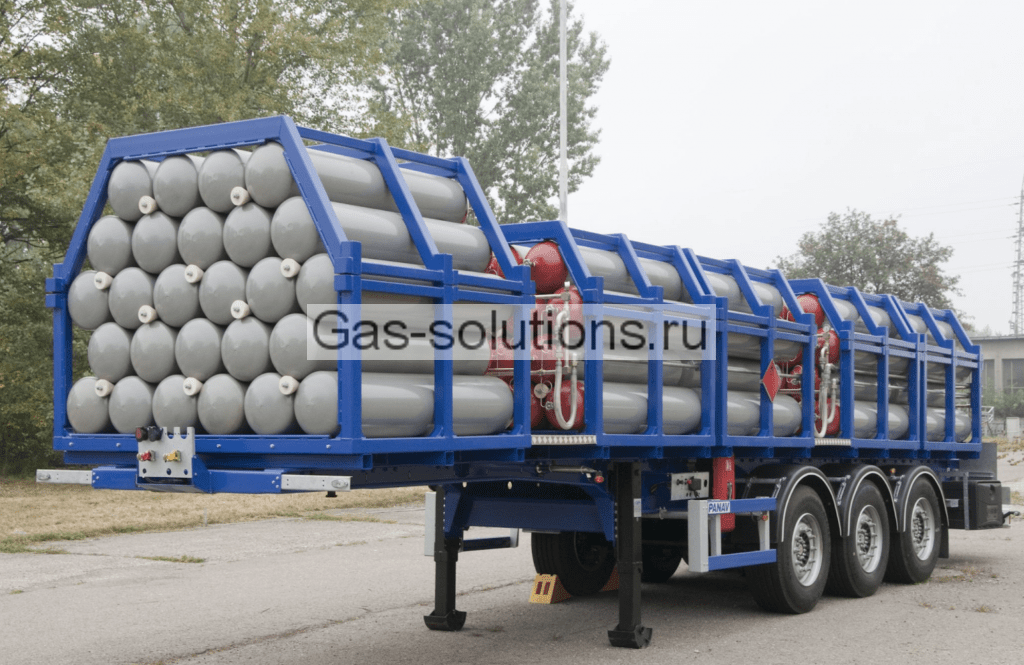 Полуприцеп для доставки газообразного азота