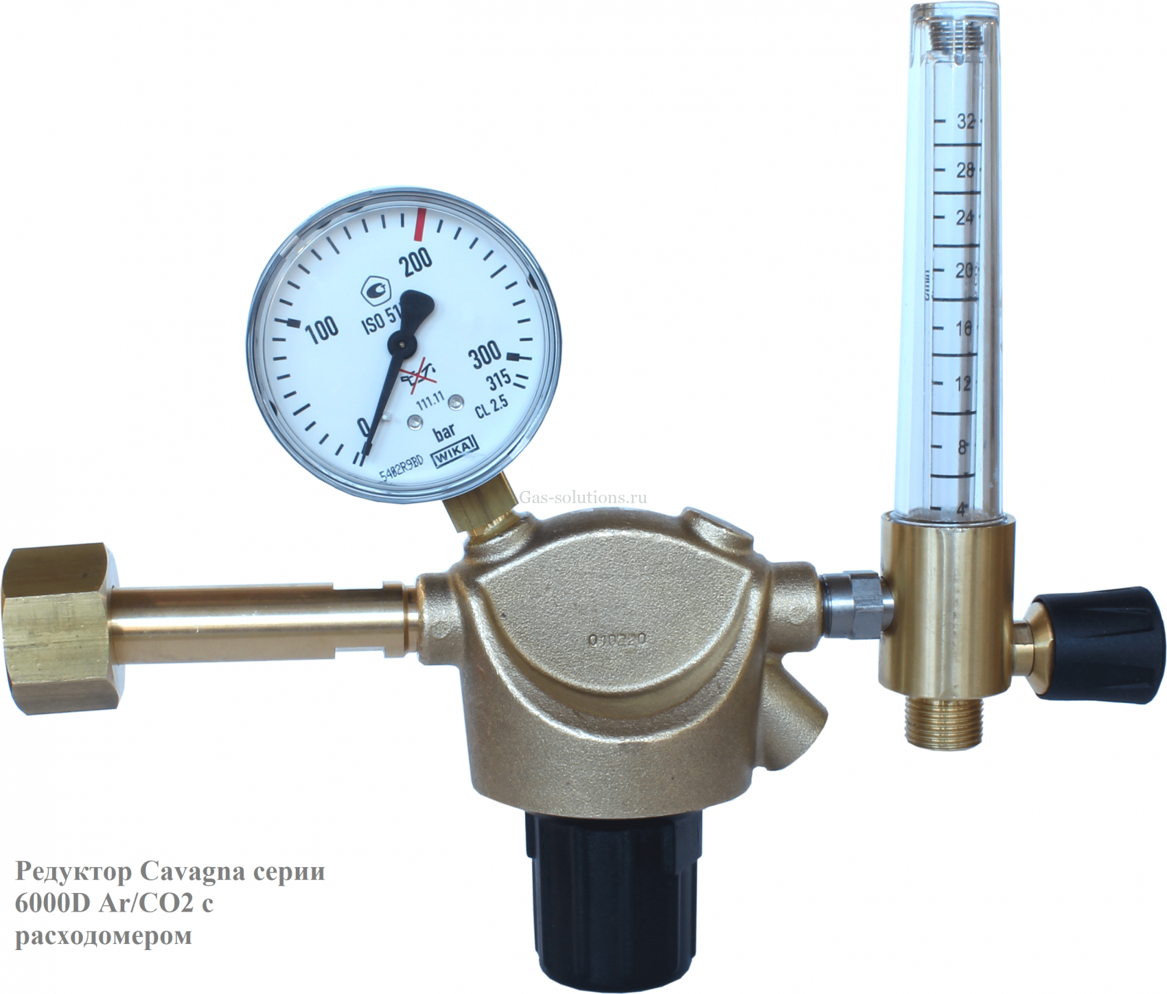 Редуктор Cavagna серии 6000D Ar_CO2 с поплавковым расходомером_1