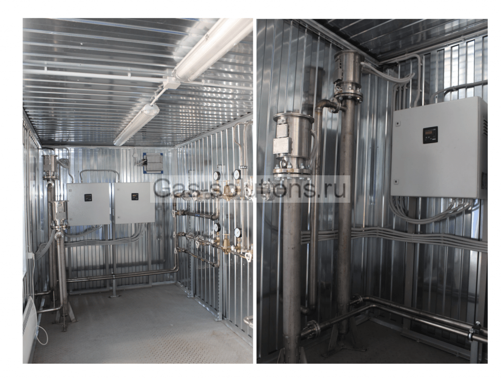 Система контроля и управления температурой и давлением газов