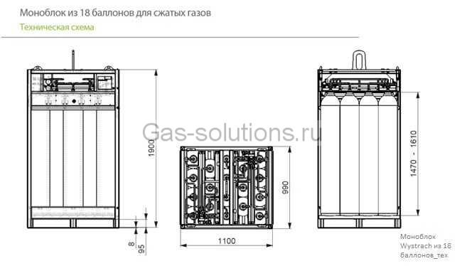 Моноблок Wystrach из 18 баллонов_тех схема