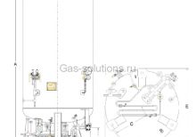 Стационарная криогенная ёмкость Auguste Cryogenics серии SCS 9,7 – SCS 23_схема