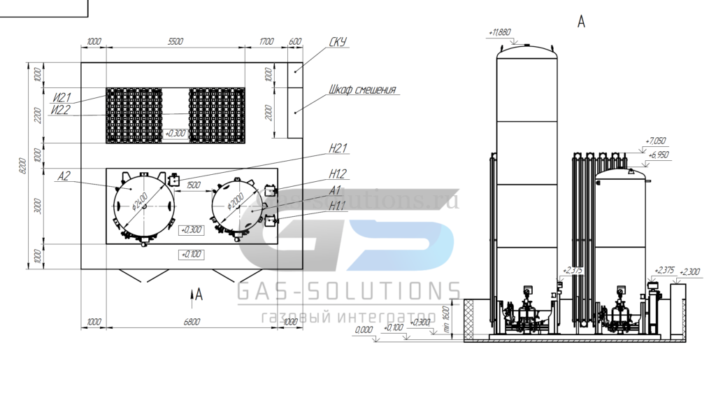 Централизованная система газоснабжения_схема