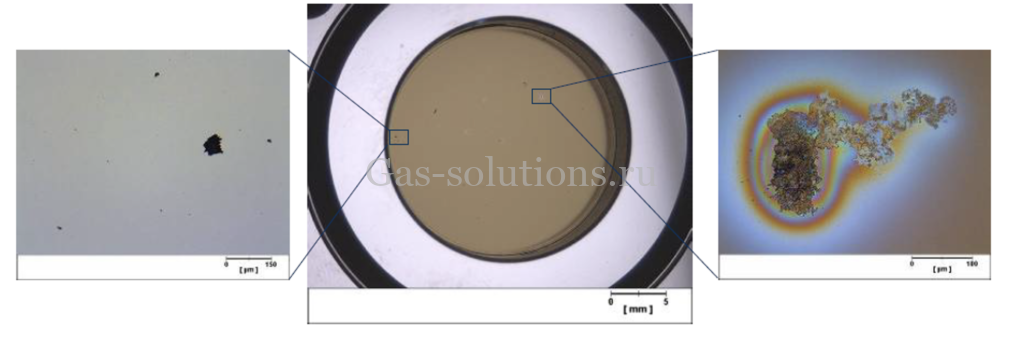 Повреждение выходного зеркала в резонаторе частицами резиновой мембраны