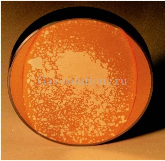 Повреждение зеркала лазера влагой