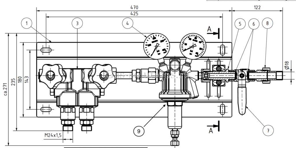 Станция газоснабжения Vulkan Modula Vareo BS 100:300 Effect_конструкция