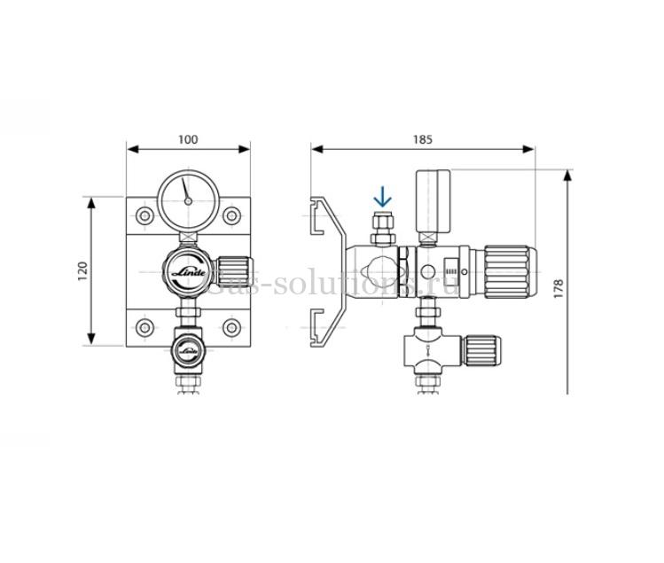 Редуктор Linde серии W 40 C_схема Редуктор Linde серии W 40 C_схема