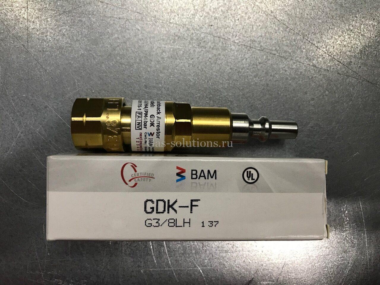 3000-0657_Огнепреградительный клапан IBEDA серии GDK для горючих газов Огнепреградительный клапан IBEDA серии GDK для горючих газов
