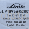 Редуктор Linde HiQ REDLINE серия С 200_1 А для кислорода и инертных газов